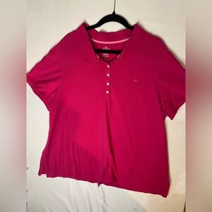 Izod Women's Fuchsia Button Down Shirt